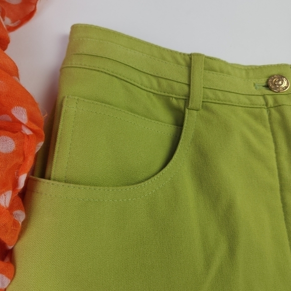 New St. John Green Classic 5 Pocket Marie Sport Slight Flare Women's Pan… - Picture 9 of 16